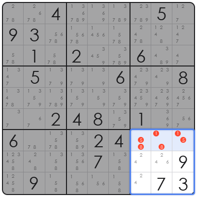 sudoku naked pairs technique